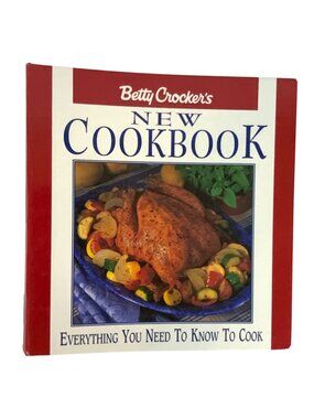 Betty Crockers New Cookbook 8th Edition Hardcover Red Binder Macmillan 1996